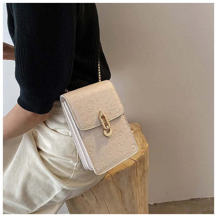 Mini Fashion Women Wallet Crossbody Cell Phone Bag PU Leather Shoulder Bag Lady Card Holder TOP Quality Small Square Messenger