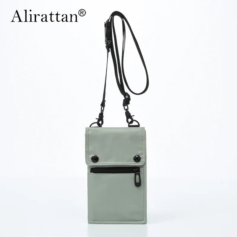 Alirattan 2024 New Mini Crossbody Bag  Women's Nylon Cloth Shoulder Bag Fashion Travel Small Square Bag Mobile Wallet