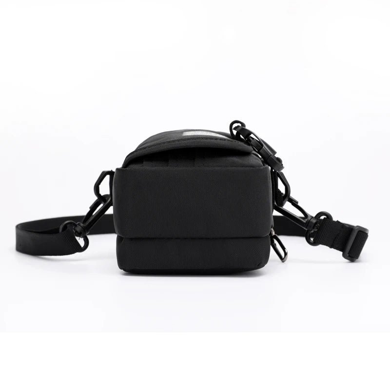 Man Handbags Mini Messenger Bag Simple Small Crossbody Cell Phone Waist Pack Casual Flap Shoulder Bag Coin Purse