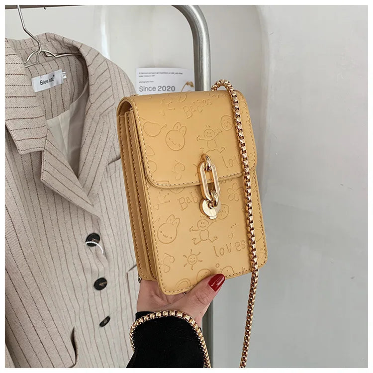 Mini Fashion Women Wallet Crossbody Cell Phone Bag PU Leather Shoulder Bag Lady Card Holder TOP Quality Small Square Messenger