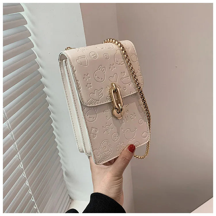 Mini Fashion Women Wallet Crossbody Cell Phone Bag PU Leather Shoulder Bag Lady Card Holder TOP Quality Small Square Messenger