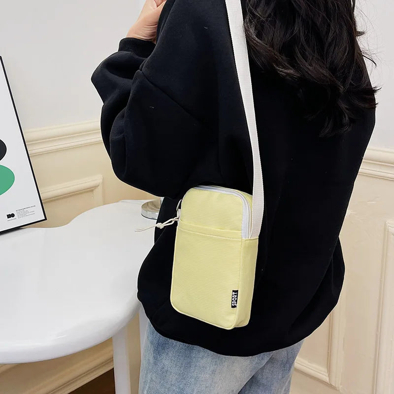 Fashion Mobile Phone Bag Women's Messenger Bag All-match Mini Small Crossbody Bag Hanging Neck Coin Purse Vertical Handbag