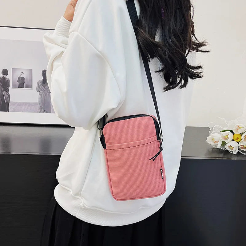 Fashion Mobile Phone Bag Women's Messenger Bag All-match Mini Small Crossbody Bag Hanging Neck Coin Purse Vertical Handbag