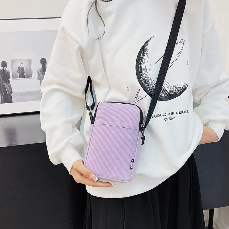 Fashion Mobile Phone Bag Women's Messenger Bag All-match Mini Small Crossbody Bag Hanging Neck Coin Purse Vertical Handbag