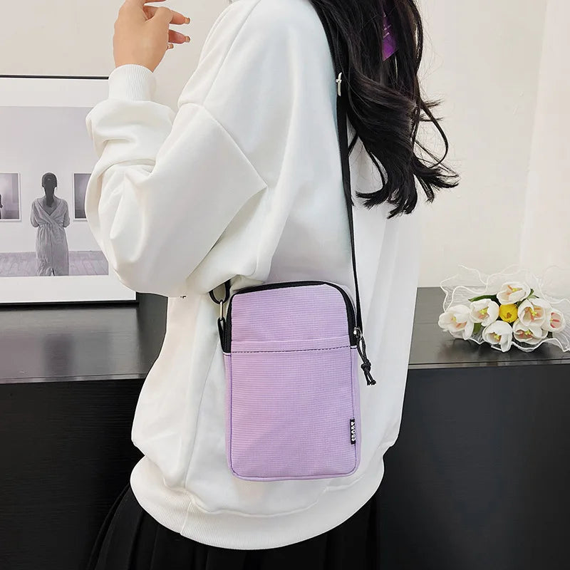 Fashion Mobile Phone Bag Women's Messenger Bag All-match Mini Small Crossbody Bag Hanging Neck Coin Purse Vertical Handbag