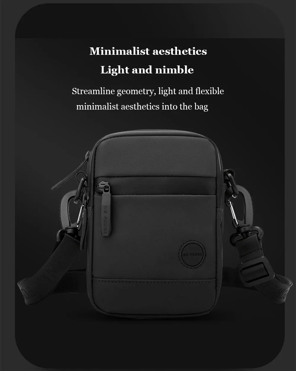 Outdoor Casual Men Single Shoulder Crossbody Bag Luxury Fashion Travel Mini Chest Bag Nylon Fanny Pack USB Headphone Jack