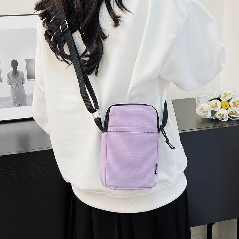 Fashion Mobile Phone Bag Women's Messenger Bag All-match Mini Small Crossbody Bag Hanging Neck Coin Purse Vertical Handbag