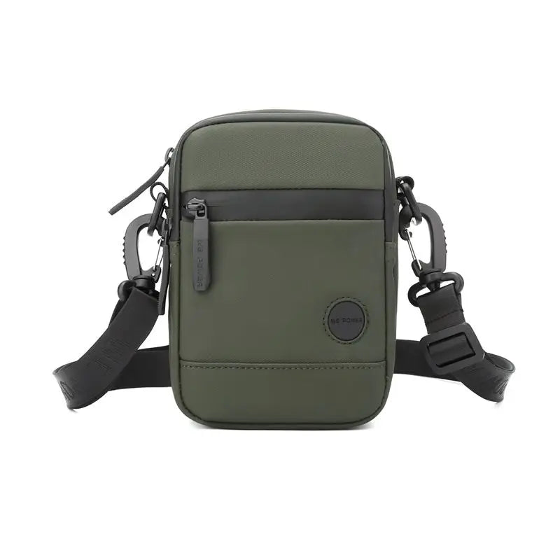 Outdoor Casual Men Single Shoulder Crossbody Bag Luxury Fashion Travel Mini Chest Bag Nylon Fanny Pack USB Headphone Jack