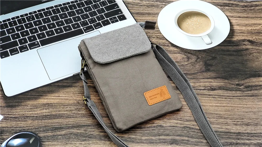 Cotton Canvas Women's Shoulder Cross-body Bag Brands 2023 Ladies Mini Handbag Female Small Phone Purse Money Pouch for Girls