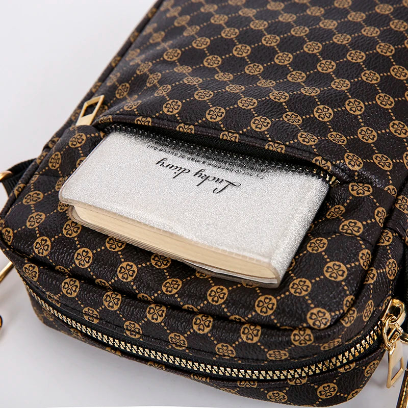 VC Men's Classics Mini Shoulder Bag Coin Purses Lightweight PU Leather Shoulder Bags for Men Small Men Crossbody Bag