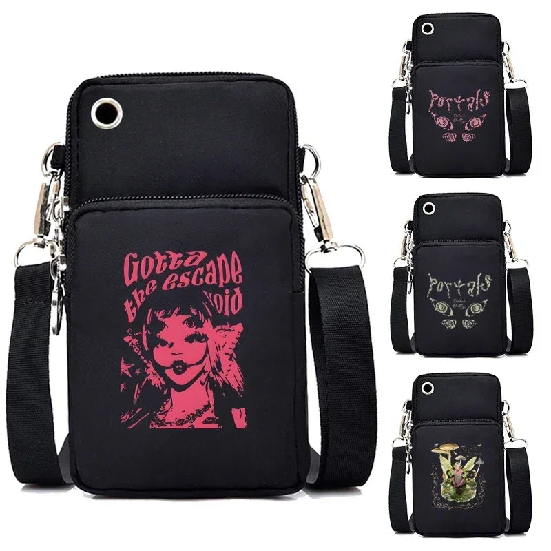 Melanie Martinez Crossbody Bags Women Hip Hop Mini Mobile Phone Bag High Street Melanie Martinez Portals Tour Purse Handbag