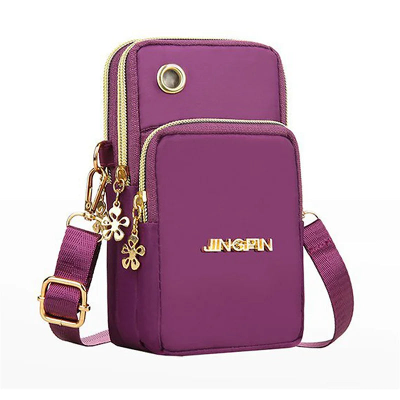 New Female Crossbody Bag Small Shoulder Bags Nylon Women Mobile Phone Bags Mini Female Messenger Purse Lady Wallet