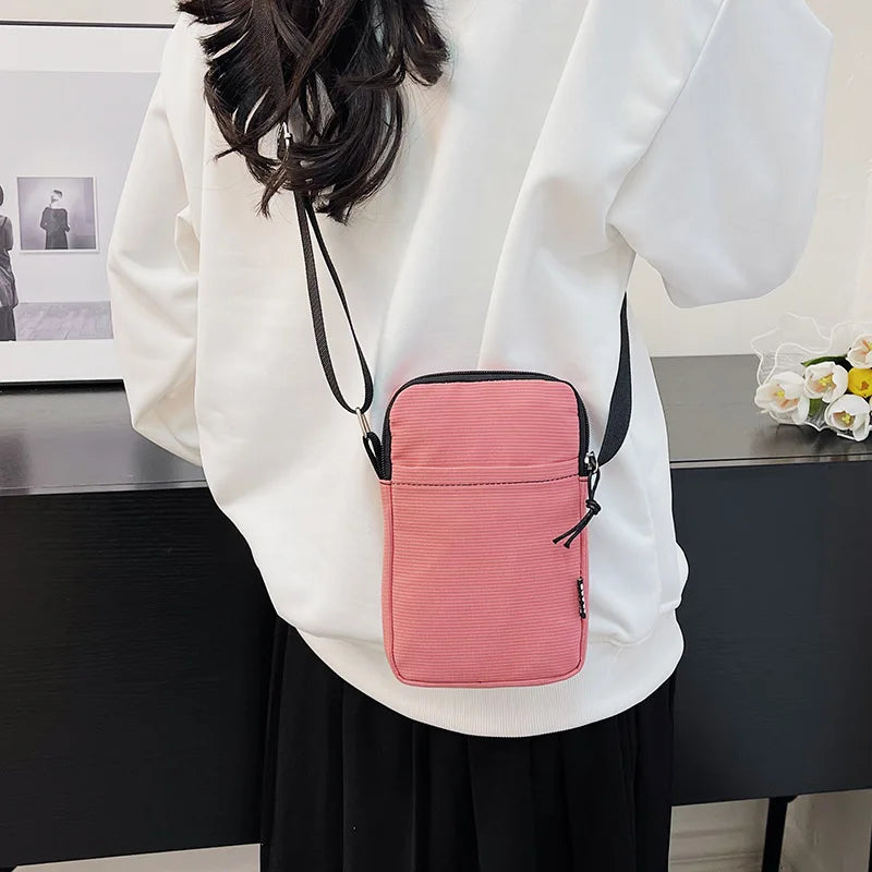 Fashion Mobile Phone Bag Women's Messenger Bag All-match Mini Small Crossbody Bag Hanging Neck Coin Purse Vertical Handbag