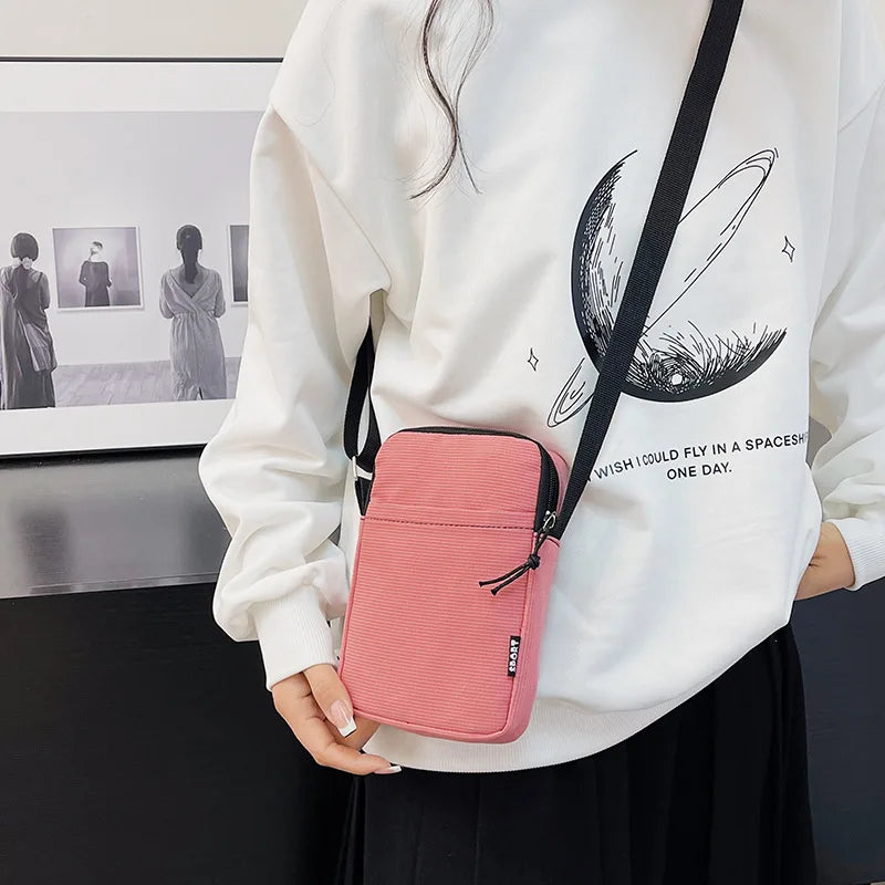 Fashion Mobile Phone Bag Women's Messenger Bag All-match Mini Small Crossbody Bag Hanging Neck Coin Purse Vertical Handbag