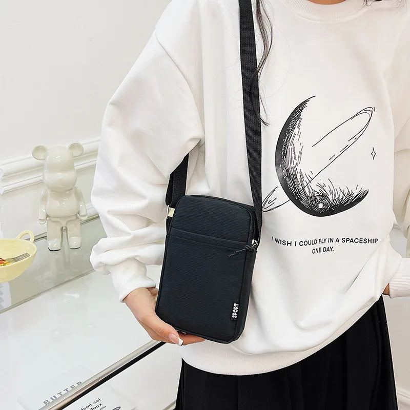 Fashion Mobile Phone Bag Women's Messenger Bag All-match Mini Small Crossbody Bag Hanging Neck Coin Purse Vertical Handbag